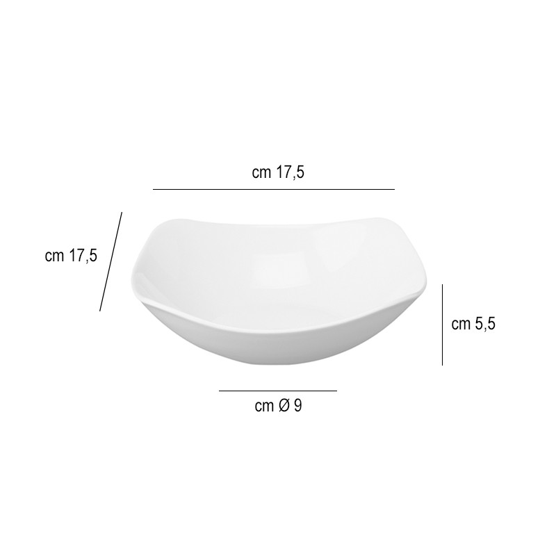Coppa quadra porcellana xsquared Churchill Porcellana  in Porcellane