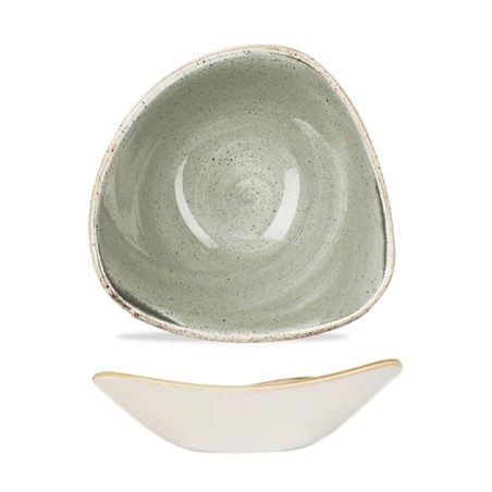 Bowl triangolare Churchill Stonecast Peppercorn Grey | Rausa srl