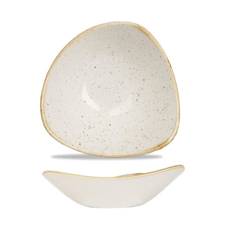 bowl triangolare churchill stonecast barley white | piatti da ristorante