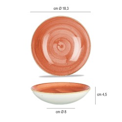 Churchill stonecast spiced orange coppetta tonda Churchill Porcellana  in Linee