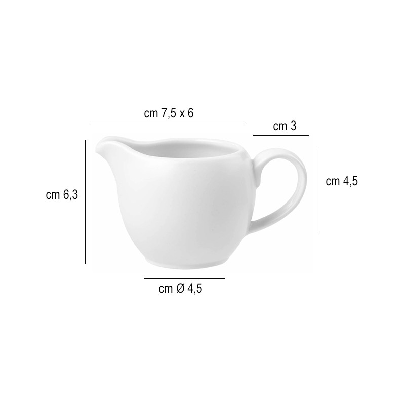 Lattiera porcellana profile Churchill Porcellana  in Porcellane