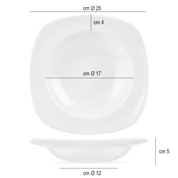 Churchill piatto fondo x squared Churchill Porcellana  in Linee
