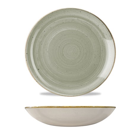 Piatto fondo churchill stonecast peppercorn grey | Rausa srl