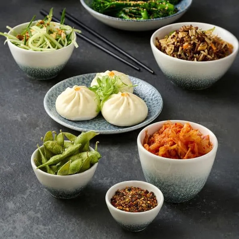 Piatto fondo churchill studio prints raku jade green Churchill Porcellana  in Linee