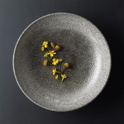 Churchill studio prints raku quartz black Churchill Porcellana  in Linee