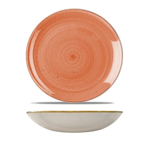 Piatto fondo churchill stonecast spiced orange | Piatti da ristorante