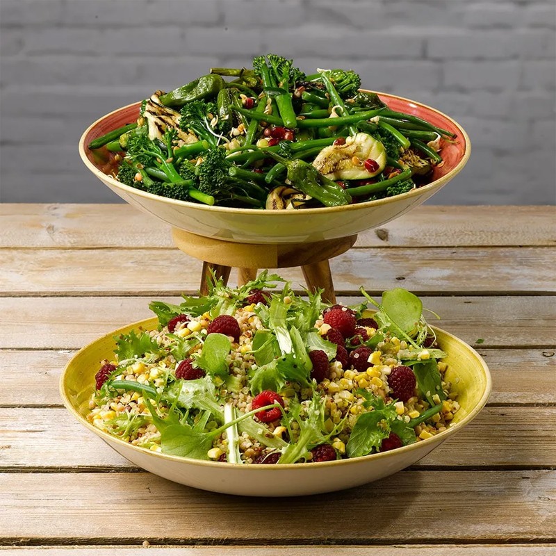 Piatto fondo churchill stonecast spiced orange Churchill Porcellana  in Linee