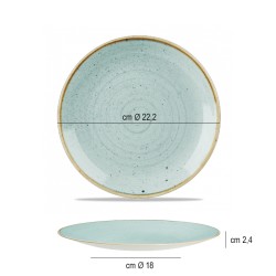 Churchill stonecast duck egg blue piatto frutta Churchill Porcellana  in Linee