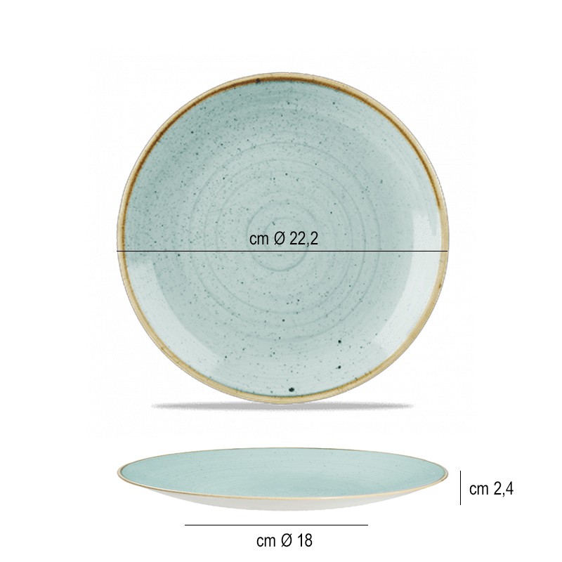 Churchill stonecast duck egg blue piatto frutta Churchill Porcellana  in Linee