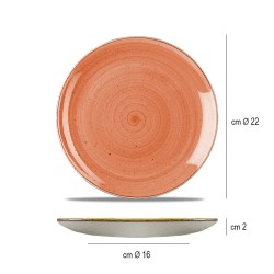 Piatto dessert churchill stonecast spiced orange Churchill Porcellana  in Linee