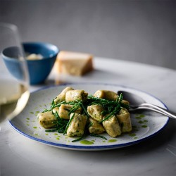 Piatto dessert churchill stonecast hints indigo Churchill Porcellana  in Linee