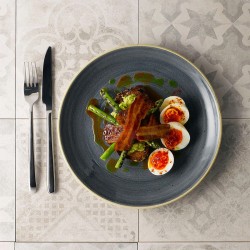 Piatto dessert churchill stonecast blueberry Churchill Porcellana  in Linee