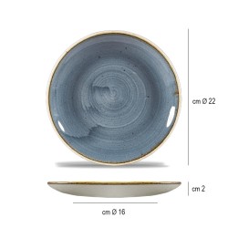 Piatto dessert churchill stonecast blueberry Churchill Porcellana  in Linee