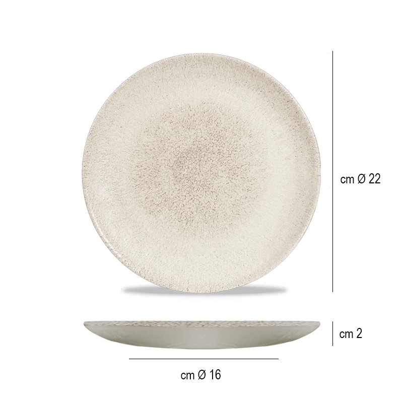 Piatto dessert churchill studio prints raku agate grey Churchill Porcellana  in Piatti colorati