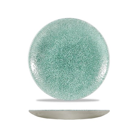 Piatto dessert churchill studio prints raku jade green | Rausa srl