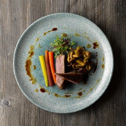 Piatto dessert churchill studio prints raku jade green Churchill Porcellana  in Linee