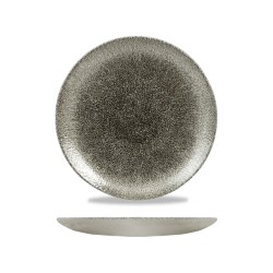Piatto dessert churchill studio prints raku quartz black | Rausa srl