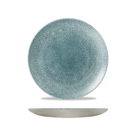 Piatto dessert churchill studio prints raku topaz blue | Rausa srl