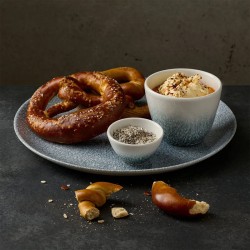 Piatto dessert churchill studio prints raku topaz blue Churchill Porcellana  in Linee