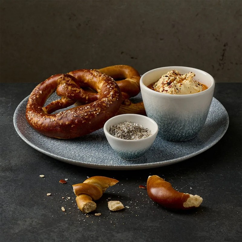 Piatto dessert churchill studio prints raku topaz blue Churchill Porcellana  in Linee