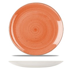 Piatto piano stonecast terracotta | Piatti da ristorante | Rausa srl