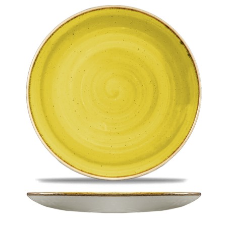 Piatto piano churchill stonecast mustard seed yellow | Rausa srl