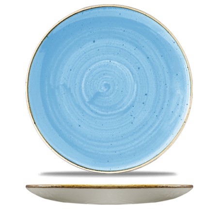 Piatto piano churchill stonecast cornflower blue | Piatti da ristorante