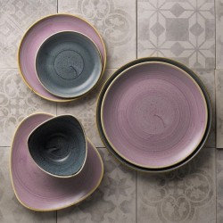 Piatto piano churchill stonecast blueberry Churchill Porcellana  in Piatti colorati