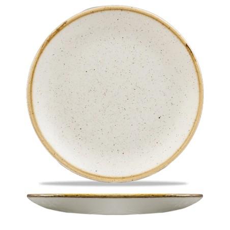 Piatto piano churchill stonecast barley white | Piatti da ristorante