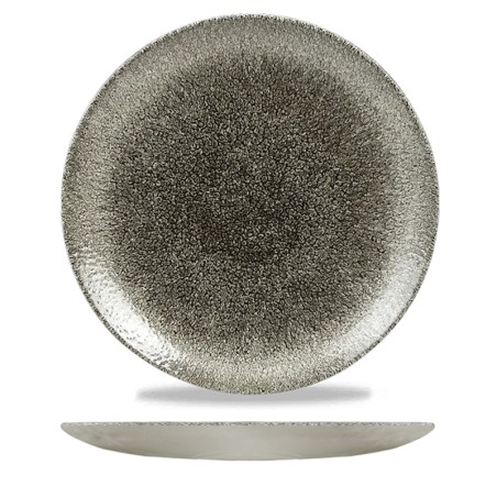 Piatto piano churchill studio prints raku quartz black | Rausa srl