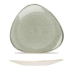 Piatto piano triangolare stonecast grigio | Piatti da ristorante | rausa