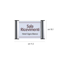 Porta targhetta a scatto A6 Leone decorazioni  in Tavola