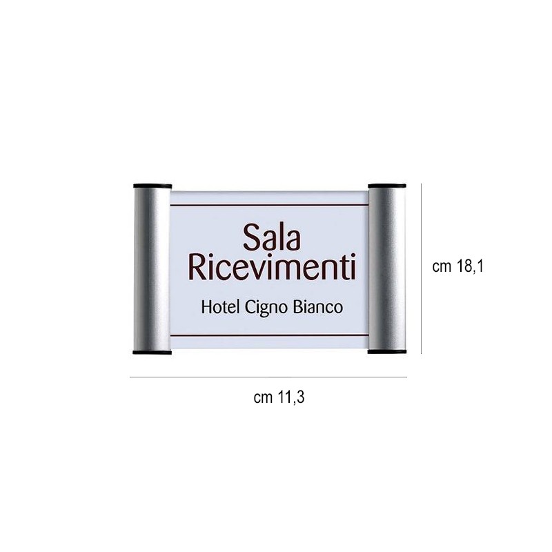 Porta targhetta a scatto A6 Leone decorazioni  in Tavola