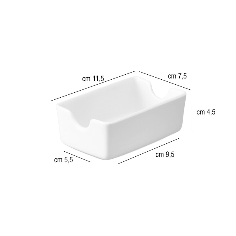 Portabustine zucchero the profile Churchill Porcellana  in Bar