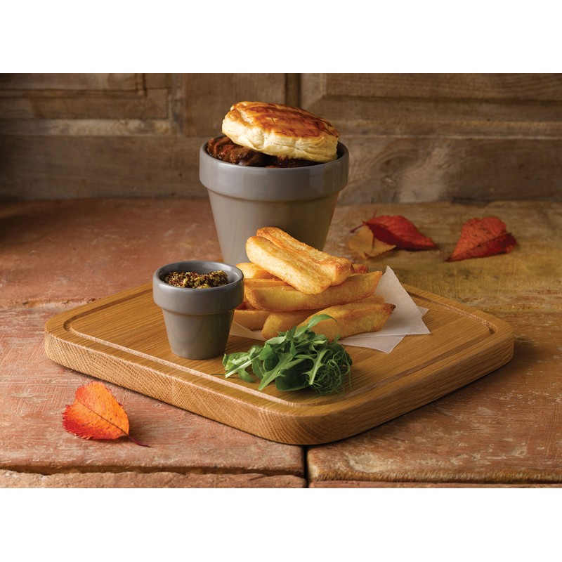 Vasetto basso grigio porcellana Churchill Porcellana  in Porcellane