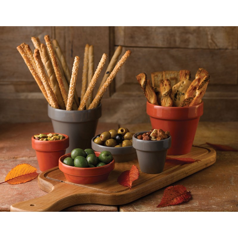 Vasetto basso grigio porcellana Churchill Porcellana  in Porcellane