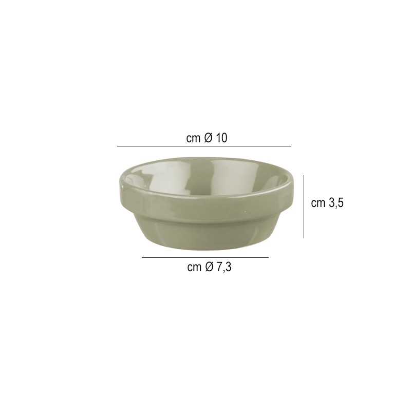 Vasetto basso grigio porcellana Churchill Porcellana  in Porcellane