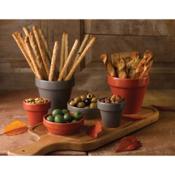 Vasetto basso terracotta porcellana Churchill Porcellana  in Porcellane