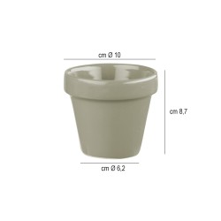 Vasetto grigio porcellana per alimenti Churchill Porcellana  in Porcellane