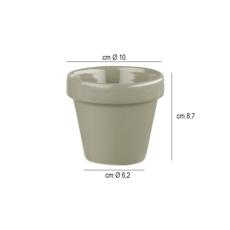 Vasetto grigio porcellana per alimenti Churchill Porcellana  in Porcellane