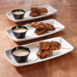 Vassoietto rettangolare xsquared Churchill Porcellana  in Linee