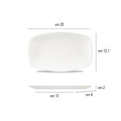 Vassoietto porcellana rettangolare chef Churchill Porcellana  in Linee