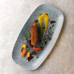 Vassoietto porcellana raku blu Churchill Porcellana  in Linee