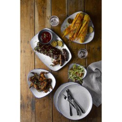 Vassoietto porcellana stonecast indigo Churchill Porcellana  in Linee