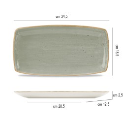 Vassoietto porcellana stonecast grey Churchill Porcellana  in Linee