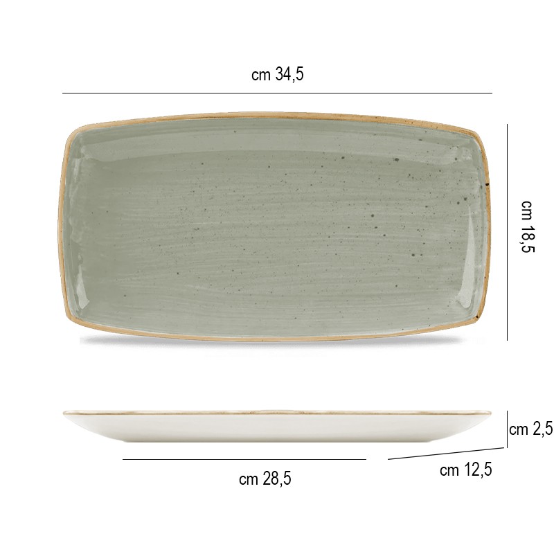 Vassoietto porcellana stonecast grey Churchill Porcellana  in Linee