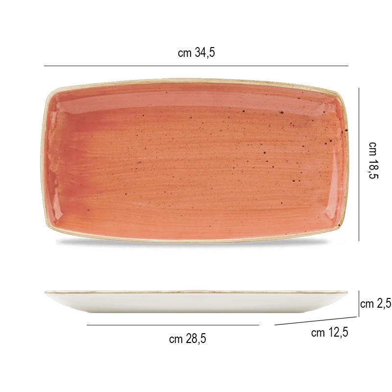 Vassoietto porcellana stonecast terracotta Churchill Porcellana  in Linee