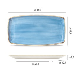 Vassoietto porcellana stonecast blu Churchill Porcellana  in Linee