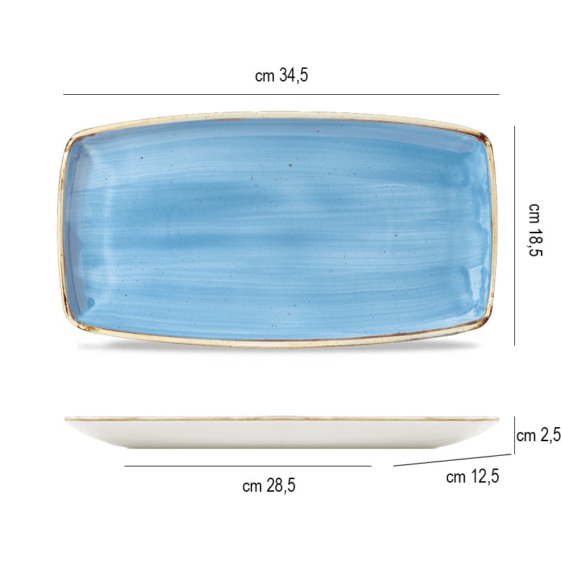 Vassoietto porcellana stonecast blu Churchill Porcellana  in Linee