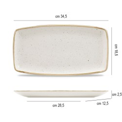 Vassoietto porcellana stonecast bianco Churchill Porcellana  in Linee